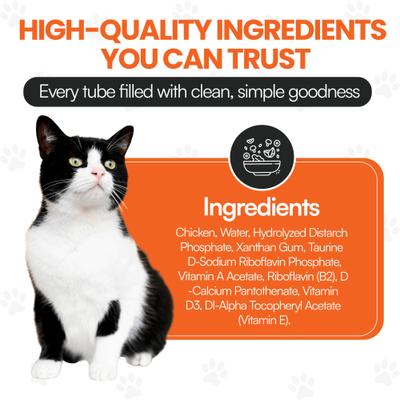 Show full view: Scoochie Pet Squeeze-Up Premium Creamy Chicken Cat Lickable Treats, 0.5-oz tube, case of 4 slide 7 of 8