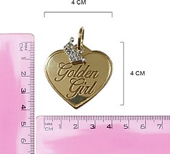 Rebel Dawg "Golden Girl" Dog & Cat ID Tag, Gold, One Size slide 2 of 4