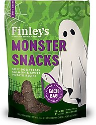 Finley's Monster Snacks Ghost Salmon Soft & Chewy Dog Treats, 6-oz bag