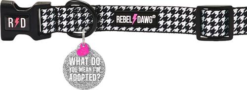 Show full view: Rebel Dawg "What Do You Mean I'm Adopted?" Dog & Cat ID Tag, Silver, One Size slide 3 of 5