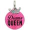 Show in main carousel: Rebel Dawg "Drama Queen" Dog & Cat ID Tag, Pink, One Size slide 1 of 4