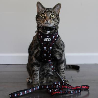 Show full view: Sassy Woof STAR WARS The Dark Side Step-In Cat Harness, Medium: 16 to 18-in chest slide 7 of 7