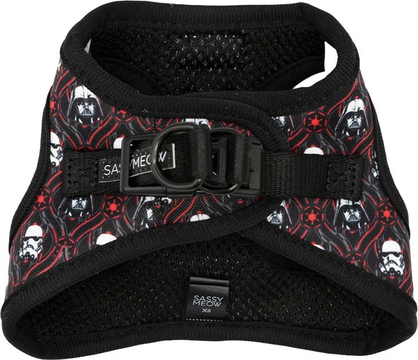 Show full view: Sassy Woof STAR WARS The Dark Side Step-In Cat Harness, Medium: 16 to 18-in chest slide 2 of 6