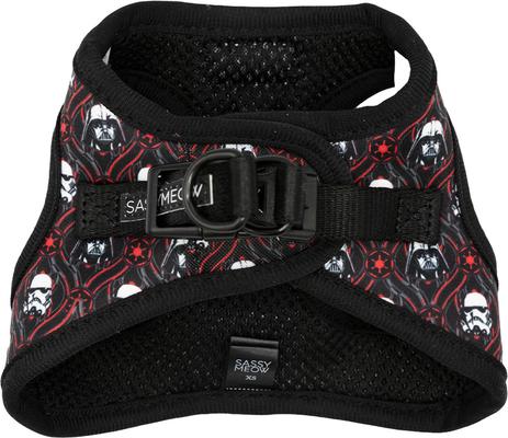 Show full view: Sassy Woof STAR WARS The Dark Side Step-In Cat Harness, Medium: 16 to 18-in chest slide 3 of 7