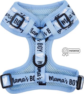 Show full view: Sassy Woof Mama's Boy Adjustable Dog Harness, XX-Small: 10 to 14-in chest slide 2 of 6