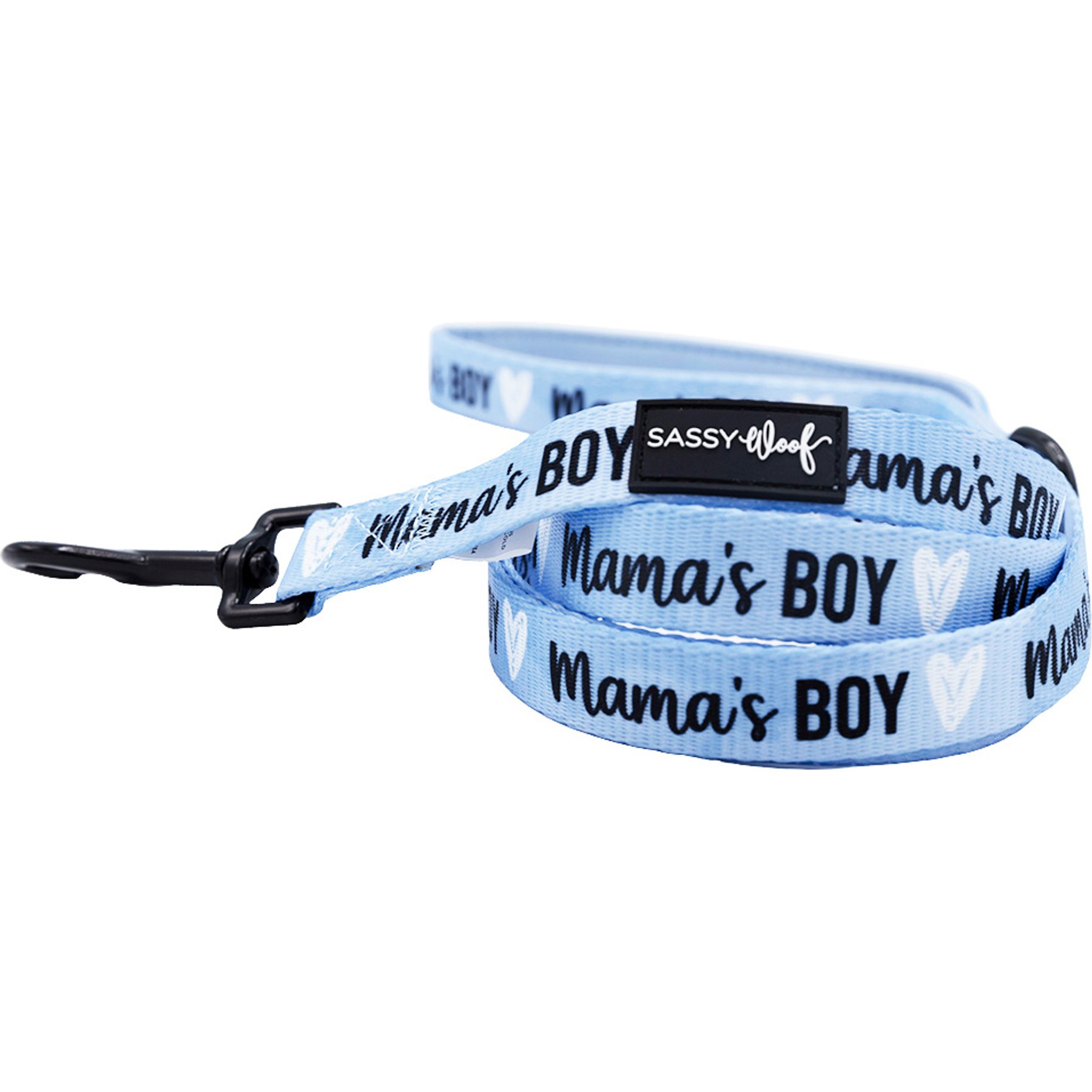 Sassy Woof Mama's Boy Dog Leash, 5-ft long, 4/5-in wide