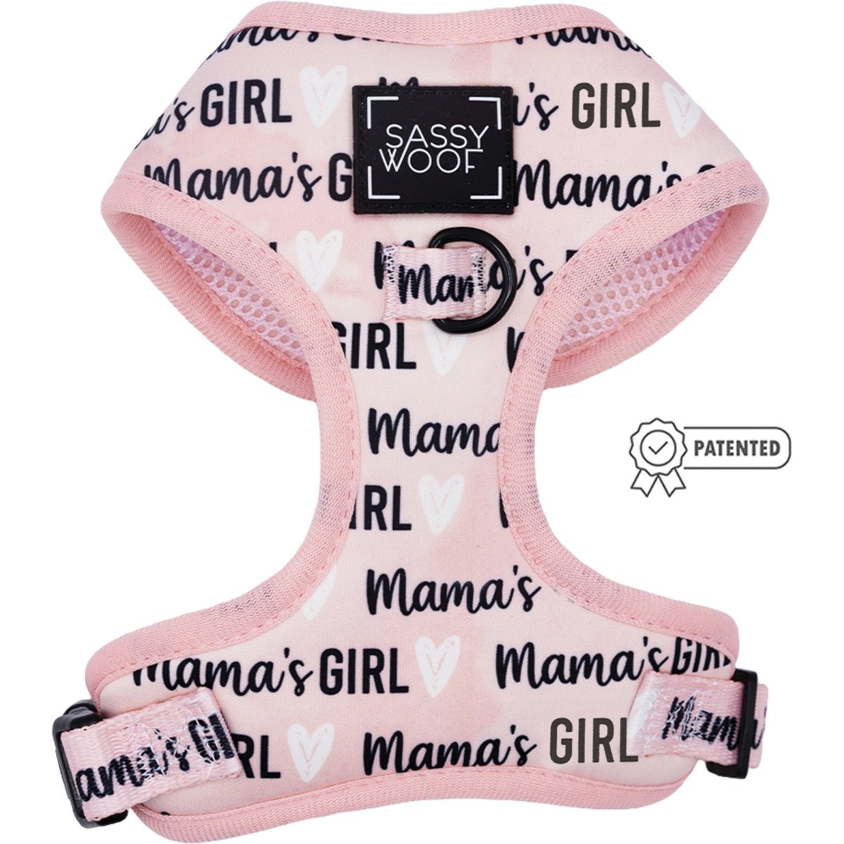 Sassy Woof Mama's Girl Adjustable Dog Harness, X-Large: 24 to 35-in chest