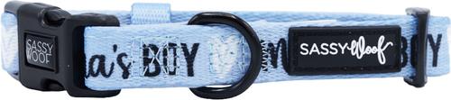 Show full view: Sassy Woof Mama's Boy Dog Collar, X-Small: 9.5-in neck, 1/3-in wide slide 2 of 7