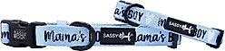 Sassy Woof Mama's Boy Dog Collar, Small: 13-in neck, 1/2-in wide