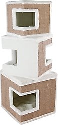 TRIXIE Lilo 48.2-in Plush Cat Tree & Condo, White/Brown