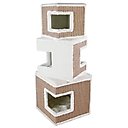 TRIXIE Lilo 48.2-in Plush Cat Tree & Condo, White/Brown