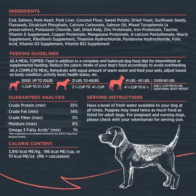 Show full view: Blackwood Meal Toppers Cod & Salmon Recipe High-Protein Freeze-Dried Dog Food Topper, 8-oz bag slide 6 of 9