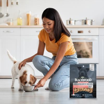 Show full view: Blackwood Meal Toppers Cod & Salmon Recipe High-Protein Freeze-Dried Dog Food Topper, 8-oz bag slide 7 of 9