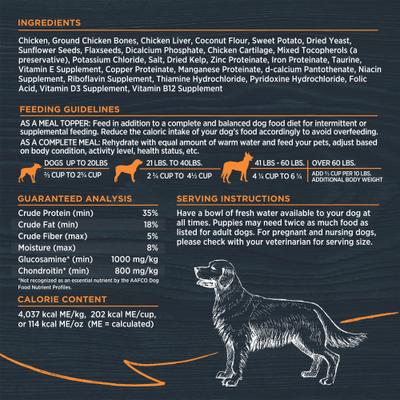 Show full view: Blackwood Meal Toppers Chicken Recipe High-Protein Freeze-Dried Dog Food Topper, 8-oz bag slide 6 of 9