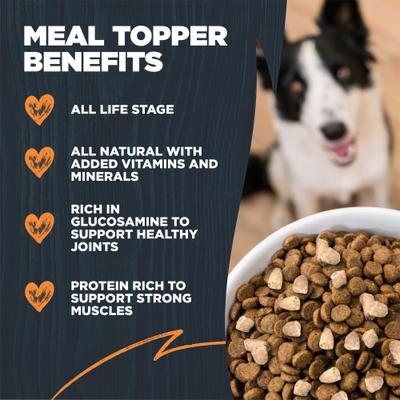 Show full view: Blackwood Meal Toppers Chicken Recipe High-Protein Freeze-Dried Dog Food Topper, 8-oz bag slide 4 of 9