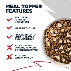 Blackwood Meal Toppers Beef & Sweet Potato Recipe High-Protein Freeze-Dried Dog Food Topper, 8-oz bag slide 2 of 7