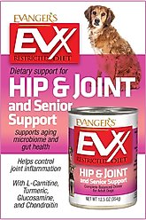 Evanger's EVX Restricted Diet Hip & Joint & Senior Support Salmon Flavor Pate Wet Dog Food, 12.5-oz can, case of 12 slide 2 of 3