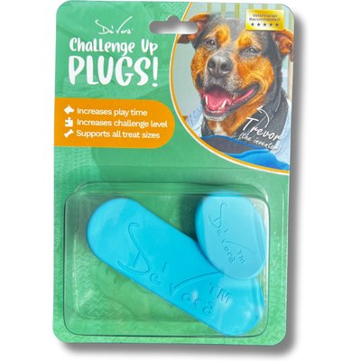 De' Vora De' Vora "Challenge Up" Plugs Cat Grooming Tool, Blue, Large