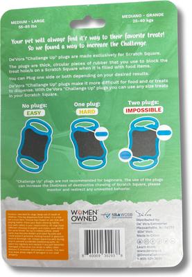 Show full view: De' Vora "Challenge Up" Plugs Cat Grooming Tool, Blue, Large slide 2 of 4