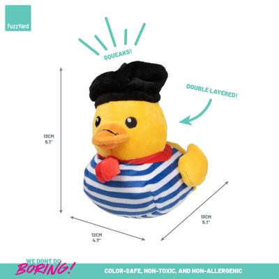 Show full view: FuzzYard Timothee Chalaquack Squeaky Plush Dog Toy, Small slide 5 of 10