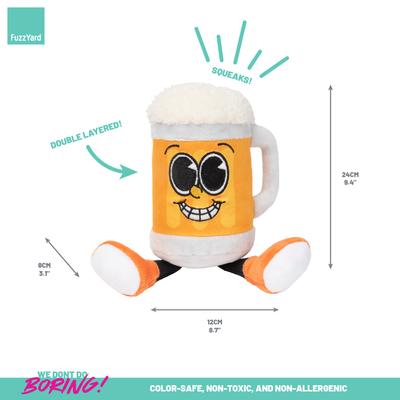 Show full view: FuzzYard Steinzy Squeaky Plush Dog Toy slide 5 of 6