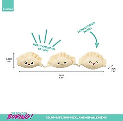 FuzzYard Dumplings Plush Cat Toy with Catnip slide 2 of 3