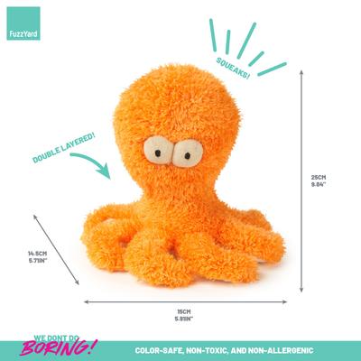 Show full view: FuzzYard Sir Legs-A-Lot Octopus Squeaky Plush Dog Toy, Large slide 5 of 6