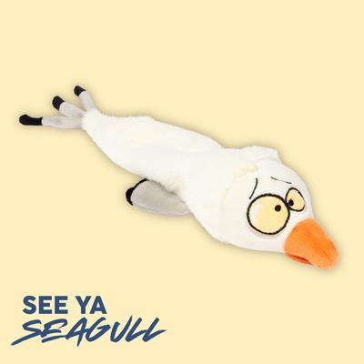 Show full view: FuzzYard See-Ya Seagull Squeaky Stuffing-Free Plush Dog Toy slide 7 of 9