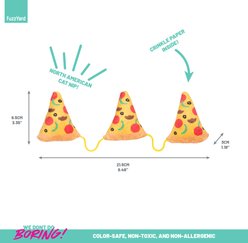 FuzzYard Pizza Plush Cat Toy with Catnip slide 2 of 3