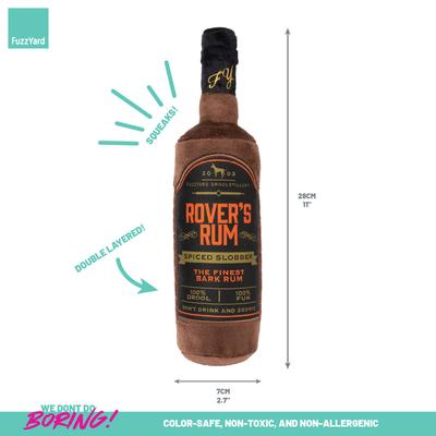 Show full view: FuzzYard Rover's Rum Squeaky Plush Dog Toy slide 6 of 7