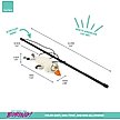 Show in main carousel: FuzzYard See-Ya Seagull Teaser Wand Cat Toy with Catnip slide 3 of 4