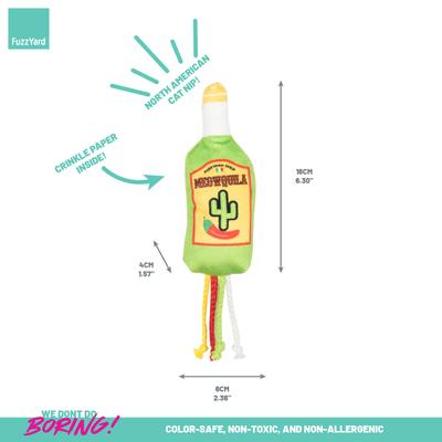 Show full view: FuzzYard Meowquila Plush Cat Toy with Catnip slide 2 of 3