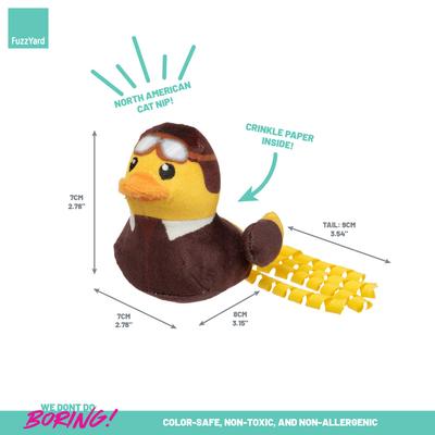 Show full view: FuzzYard Amelia Quackhart Plush Cat Toy with Catnip slide 3 of 7