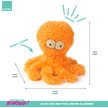 FuzzYard Sir Legs-A-Lot Octopus Squeaky Plush Dog Toy