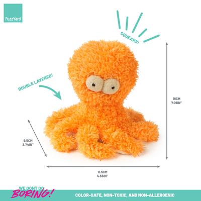 Show full view: FuzzYard Sir Legs-A-Lot Octopus Squeaky Plush Dog Toy, Small slide 5 of 6