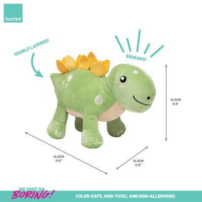 Show full view: FuzzYard Stannis The Stegosaurus Squeaky Plush Dog Toy slide 4 of 6