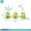 Show in main carousel: FuzzYard Avocatos Plush Cat Toy with Catnip slide 2 of 3