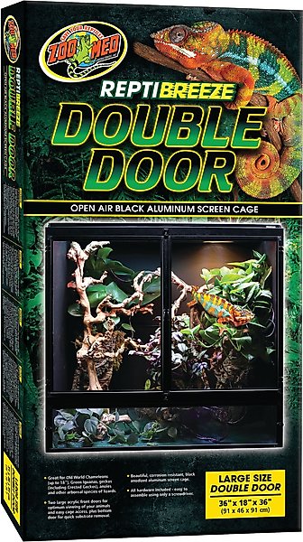 Show full view: Zoo Med ReptiBreeze Double Door Reptile Terrarium, 36" Arboreal slide 1 of 2