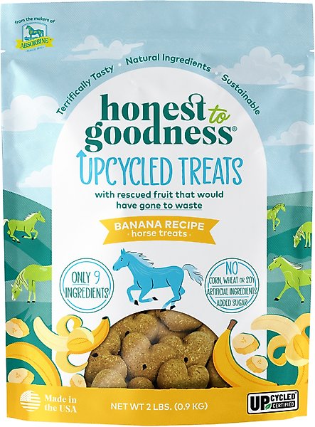Show full view: Honest To Goodness Upcycled Horse Treats, Banana, 2-lb bag slide 1 of 7
