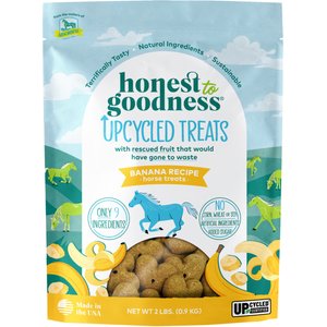 Honest To Goodness Upcycled Horse Treats, Banana, 2-lb bag