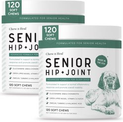Chew + Heal Senior Hip & Joint Dog Supplement, 240 count