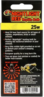 Show full view: Zoo Med Nightlight Red Reptile Terrarium Bulb, 25-watt, 1 count slide 2 of 4