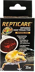 Zoo Med Infrared Heat Projector Reptile Heater, 35-watts