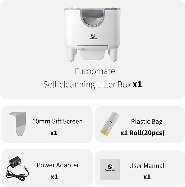 Show full view: DVPETS Open-Top Automatic Self-Cleaning Cat Litter Box, 20.1-in slide 8 of 10