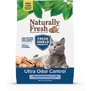 Naturally Fresh Multi-Cat Fresh Unscented Clumping Walnut Cat Litter, 14-lb bag