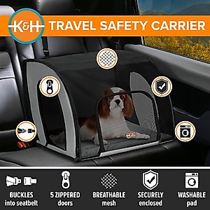 K&H Pet Products Travel Safety Pet Carrier, Medium