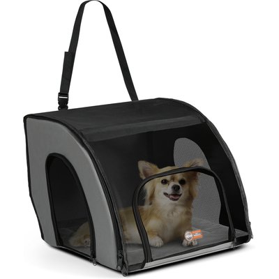 K&H Pet Products K&H Pet Products Travel Safety Pet Carrier, Gray/Black, Small