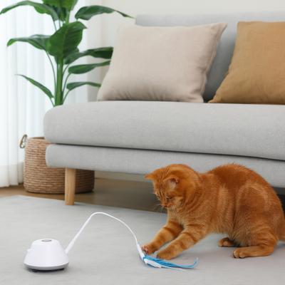 Show full view: Pet Fit For Life Cat Laser Pointer & Feather Chaser Toy, White, Medium slide 5 of 9