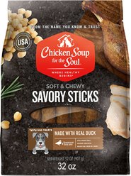 Chicken Soup for the Soul Savory Sticks Real Duck Dog Treats, 32-oz bag