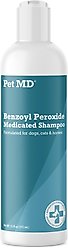 Pet MD Benzoyl Peroxide Dog & Cat Shampoo, 12-fl oz bottle